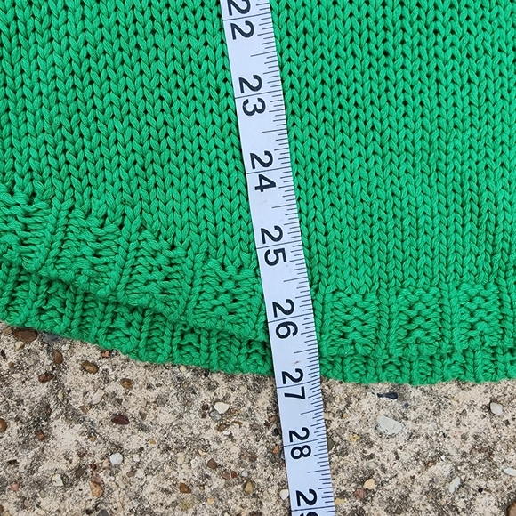 Lauren Ralph Lauren Womens Size XL Cable Knit Sweater Green Longer Length BoxC - Picture 7 of 7